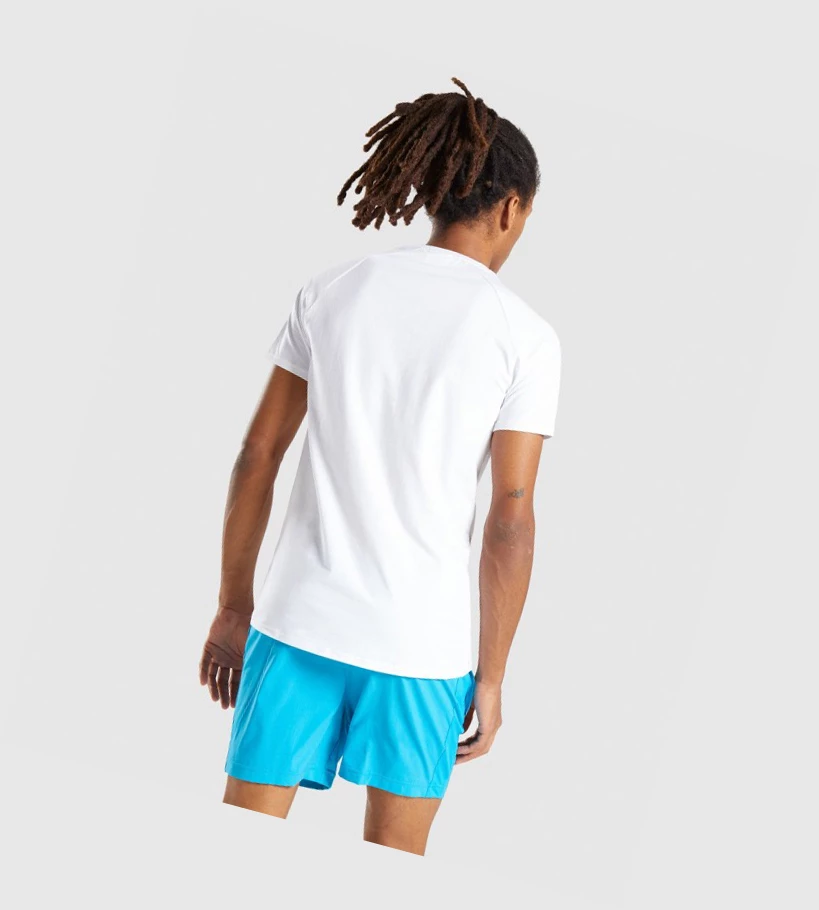 Gymshark Apollo Miesten T Paidat Valkoinen | TSRLCH396