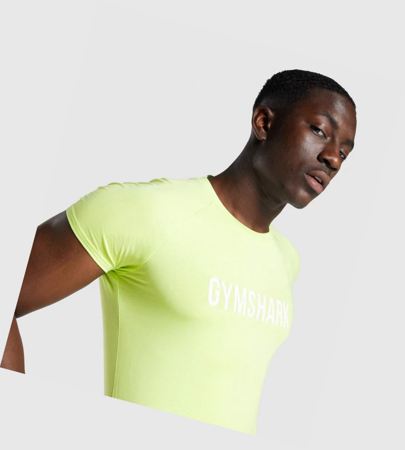 Gymshark Apollo Miesten T Paidat Vihreä | EYILSD780