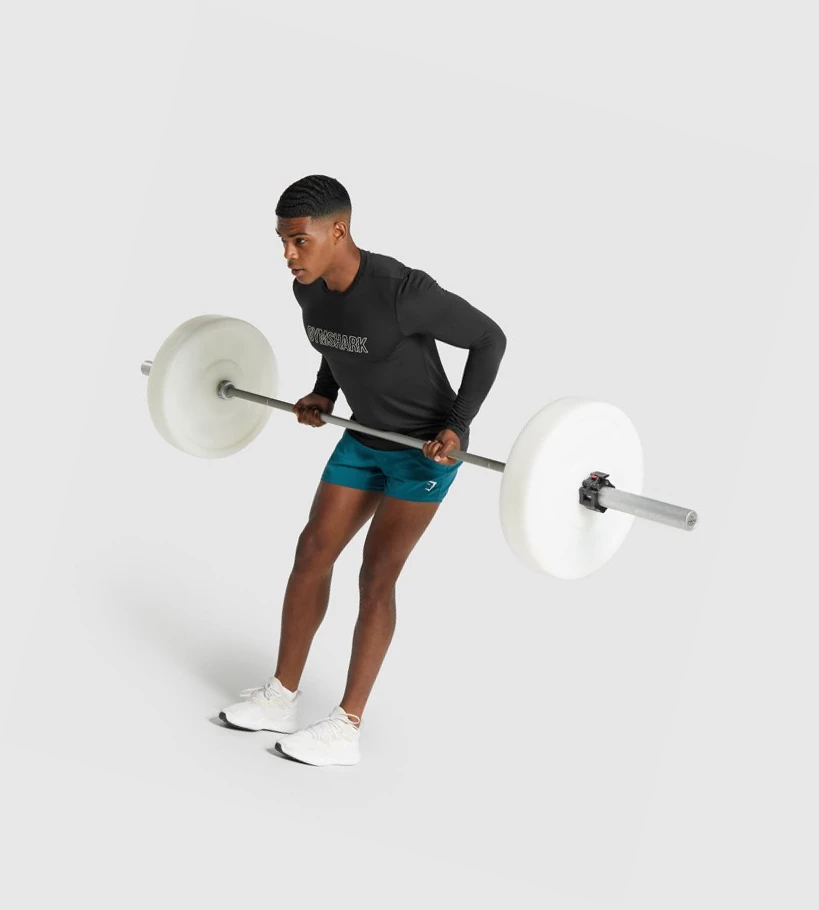 Gymshark Arrival Graafinen Miesten T Paidat Mustat | QZOTPK325