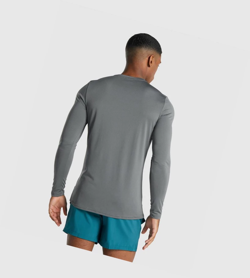 Gymshark Arrival Graafinen Miesten T Paidat Harmaat | RPCEDW523
