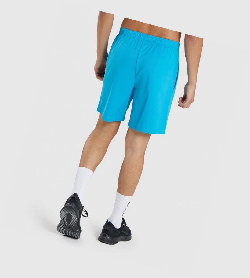Gymshark Arrival Knitted Miesten Shortsit Vaaleansininen | OIXLBV938