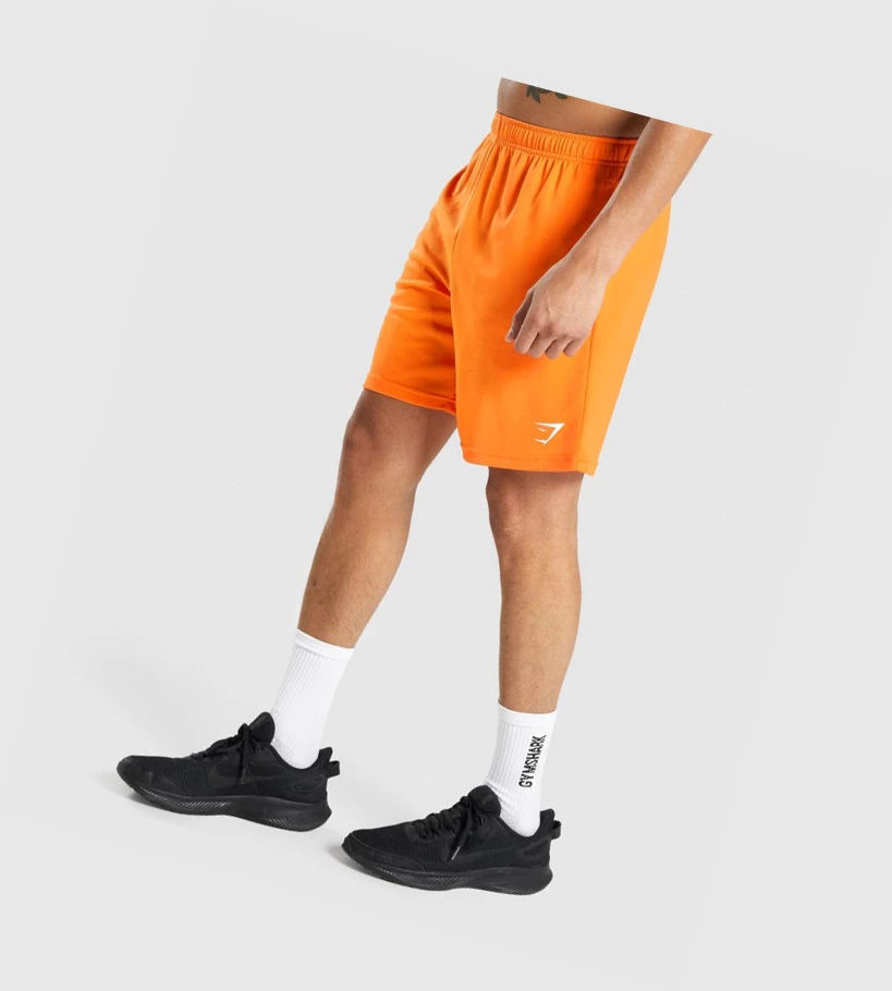 Gymshark Arrival Knitted Miesten Shortsit Oranssi | ZNQEIY085