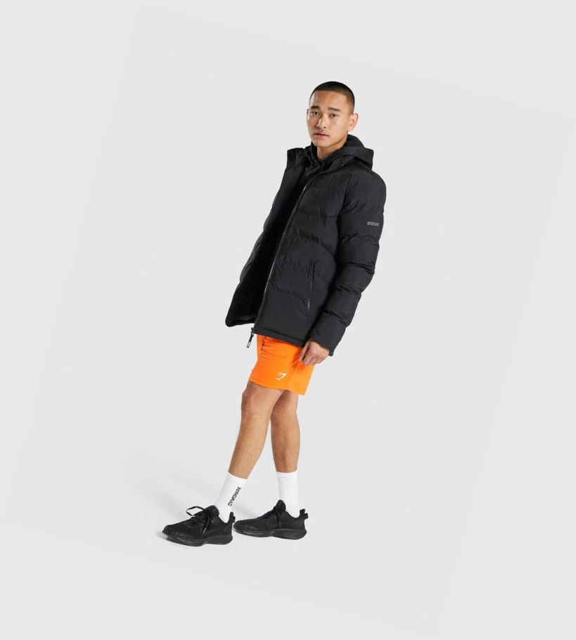 Gymshark Arrival Knitted Miesten Shortsit Oranssi | ZNQEIY085