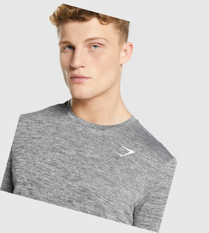 Gymshark Arrival Marl Miesten T Paidat Harmaat | HMKIQC170