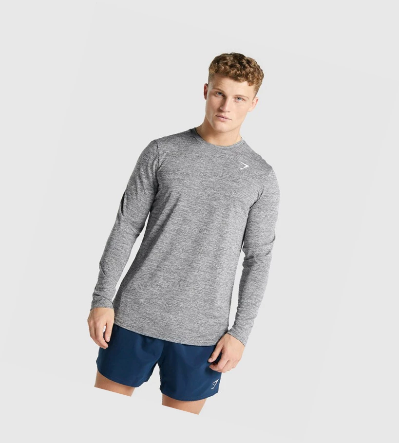 Gymshark Arrival Marl Miesten T Paidat Harmaat | WTAJMB720