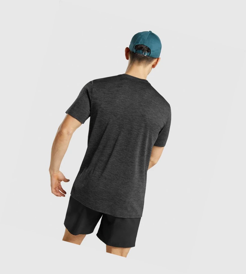 Gymshark Arrival Marl Miesten T Paidat Mustat | XZRPTV983
