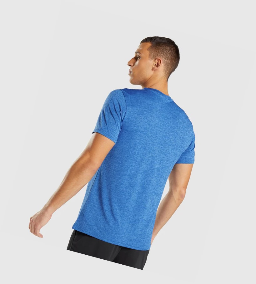 Gymshark Arrival Marl Miesten T Paidat Sininen Sininen | TFDNSU452