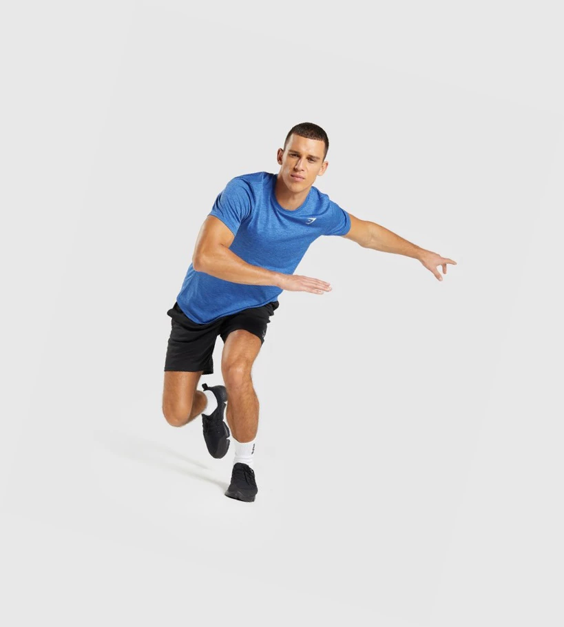 Gymshark Arrival Marl Miesten T Paidat Sininen Sininen | TFDNSU452