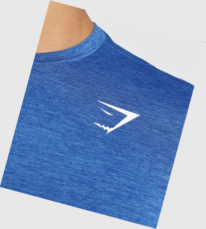 Gymshark Arrival Marl Miesten T Paidat Sininen Sininen | TFDNSU452