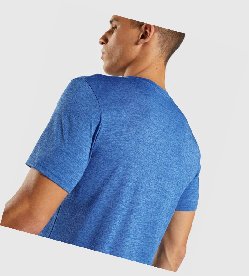Gymshark Arrival Marl Miesten T Paidat Sininen Sininen | TFDNSU452