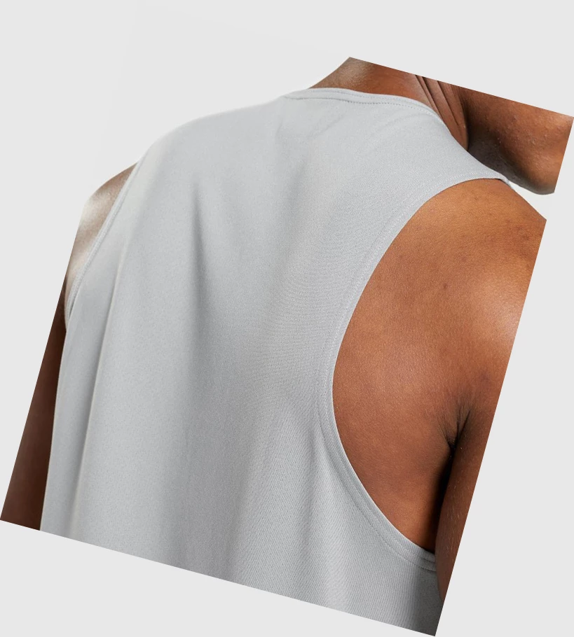 Gymshark Arrival Miesten Hihaton Paita Harmaat | OQWUYE268