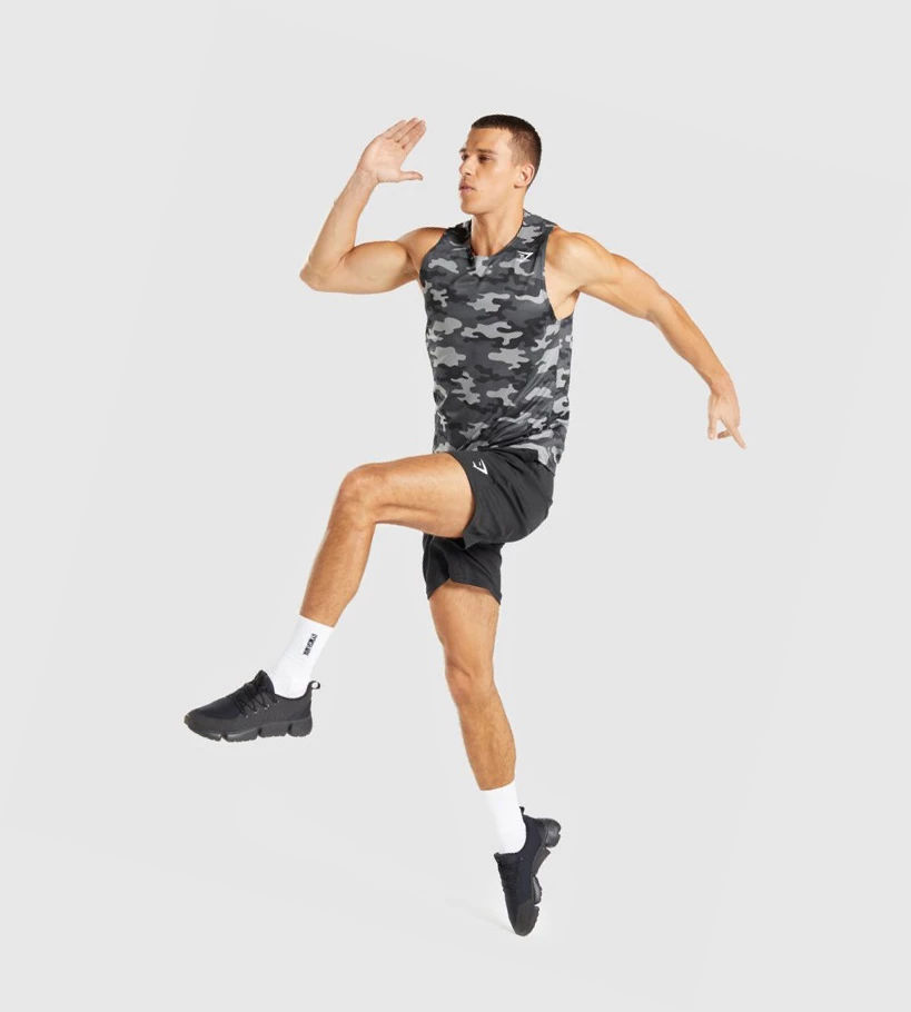 Gymshark Arrival Miesten Hihaton Paita Harmaat | ZQGYEK450