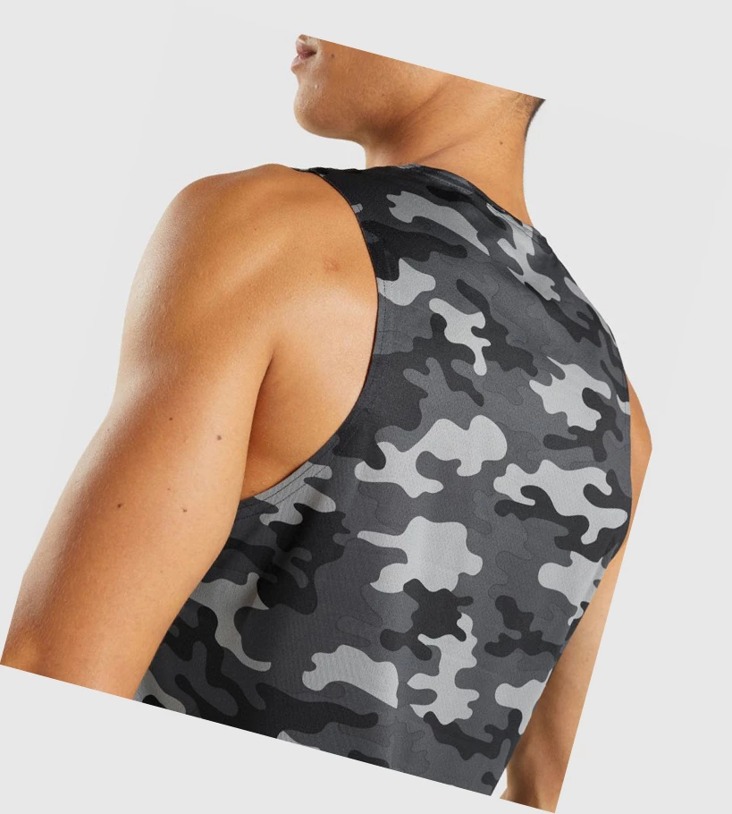 Gymshark Arrival Miesten Hihaton Paita Harmaat | ZQGYEK450