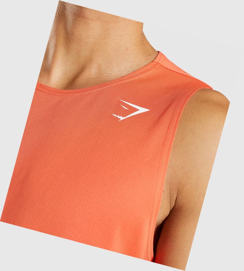 Gymshark Arrival Miesten Hihaton Paita Oranssi | PRXIHC487