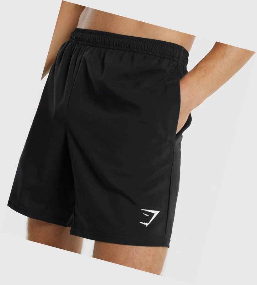 Gymshark Arrival Miesten Shortsit Mustat | ADJFXZ091