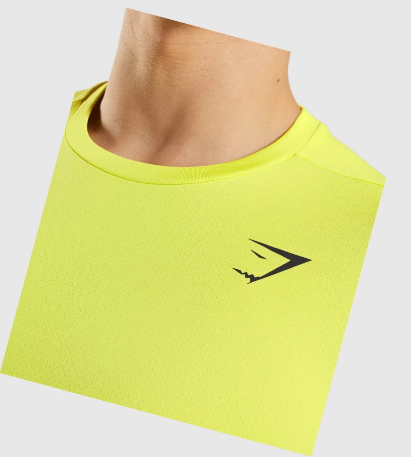 Gymshark Arrival Miesten T Paidat Keltainen | QFWXKY417
