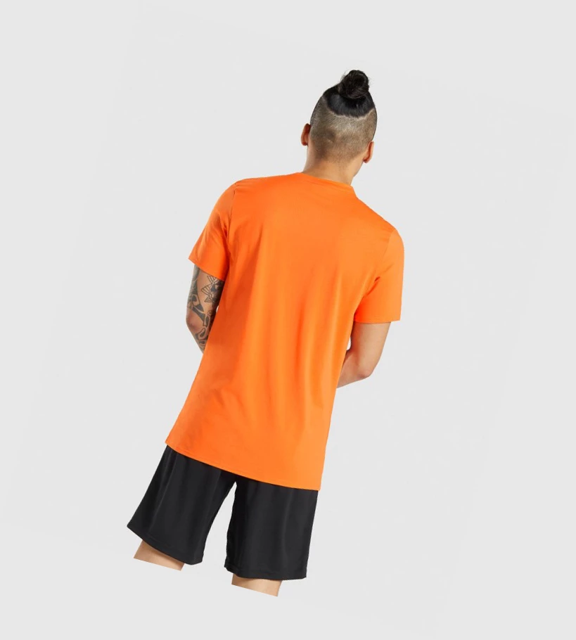 Gymshark Arrival Miesten T Paidat Oranssi | BULEQG258