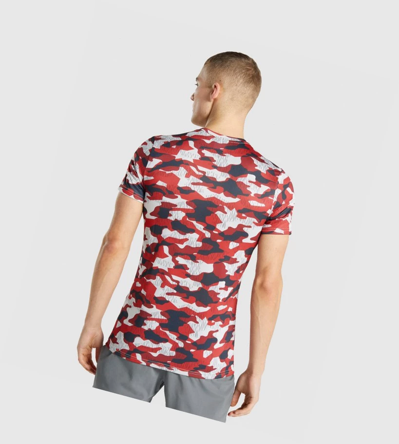 Gymshark Arrival Miesten T Paidat Punainen | DOWKRJ510