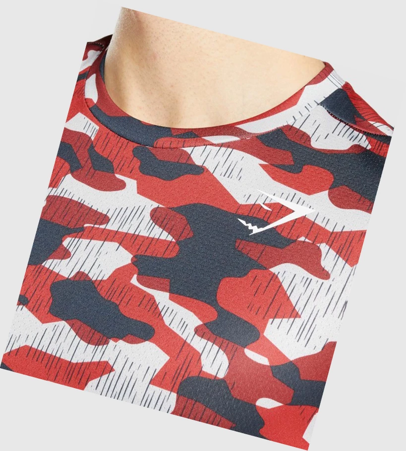 Gymshark Arrival Miesten T Paidat Punainen | DOWKRJ510