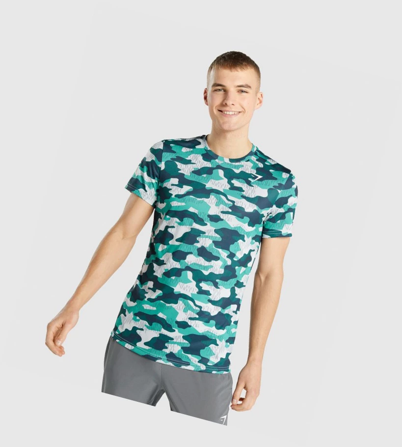 Gymshark Arrival Miesten T Paidat Turkoosi | JPKQXC159