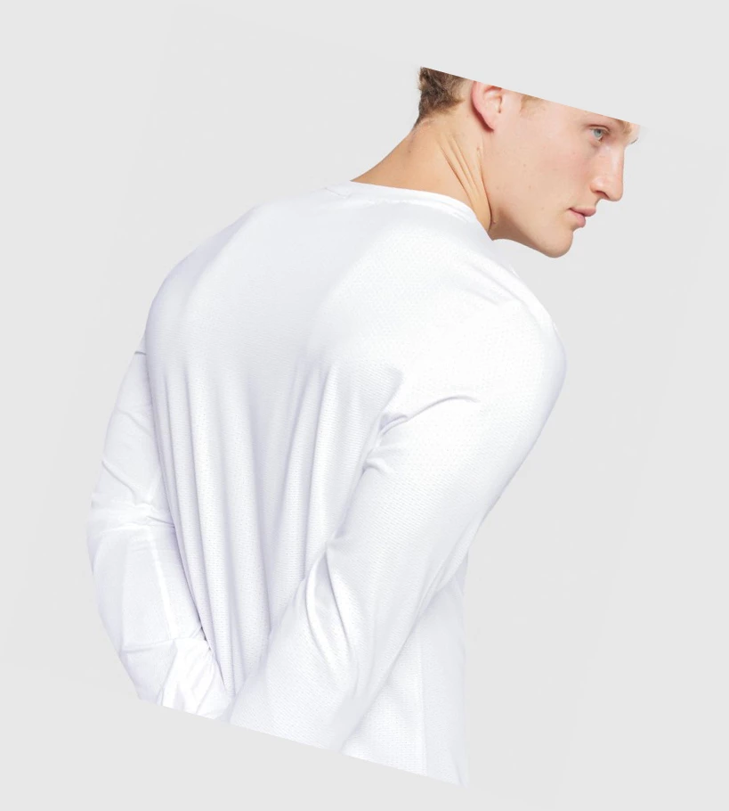 Gymshark Arrival Miesten T Paidat Valkoinen | RBYWIK012
