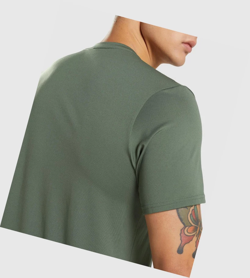 Gymshark Arrival Miesten T Paidat Vihreä | EISYUB385