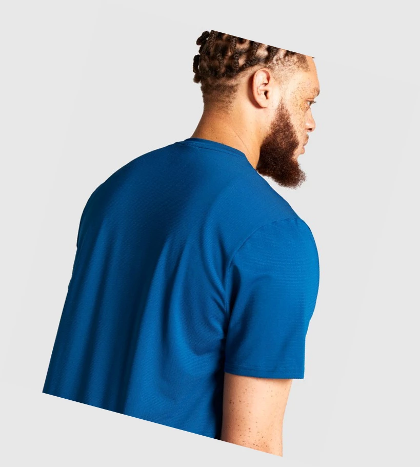 Gymshark Arrival Regular Fit Miesten T Paidat Sininen | FQUXPY865