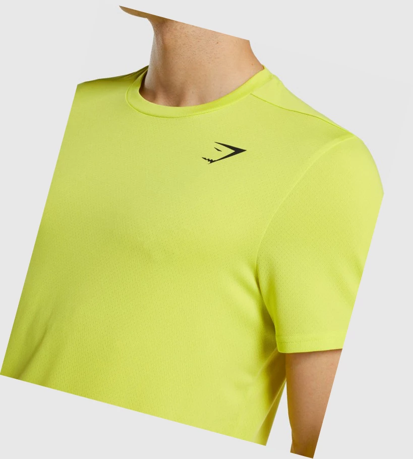Gymshark Arrival Regular Fit Miesten T Paidat Keltainen | MOQDBG856