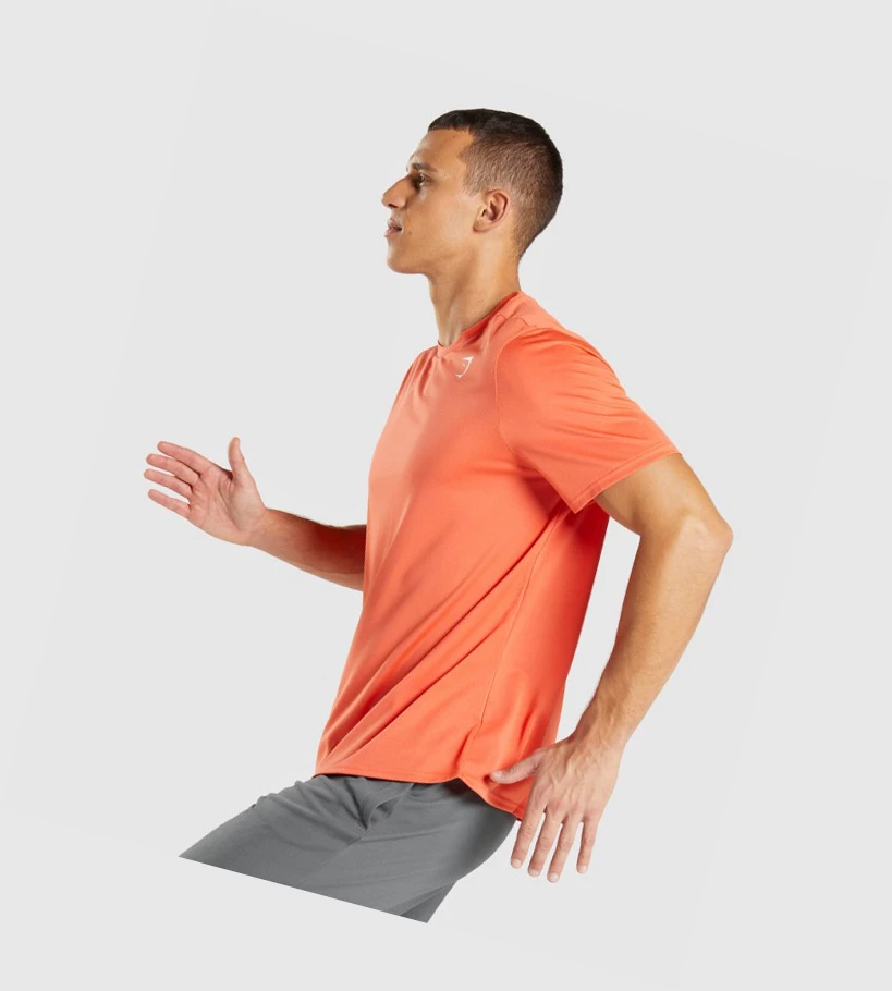 Gymshark Arrival Regular Fit Miesten T Paidat Oranssi | OFUJIB617