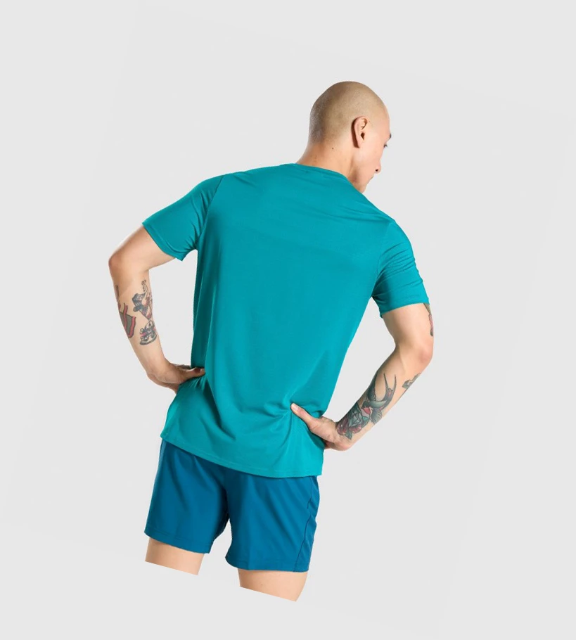 Gymshark Arrival Regular Fit Miesten T Paidat Turkoosi | TCQNID351