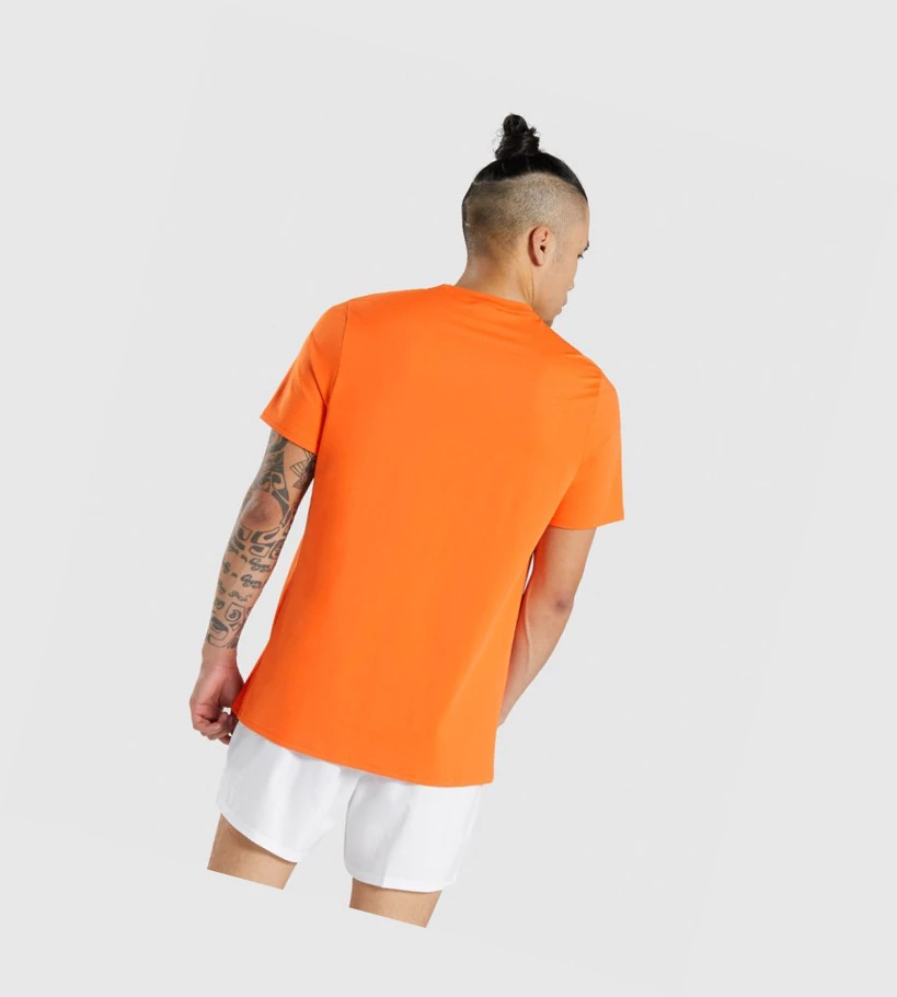 Gymshark Arrival Regular Fit Miesten T Paidat Oranssi | VFNIUT890