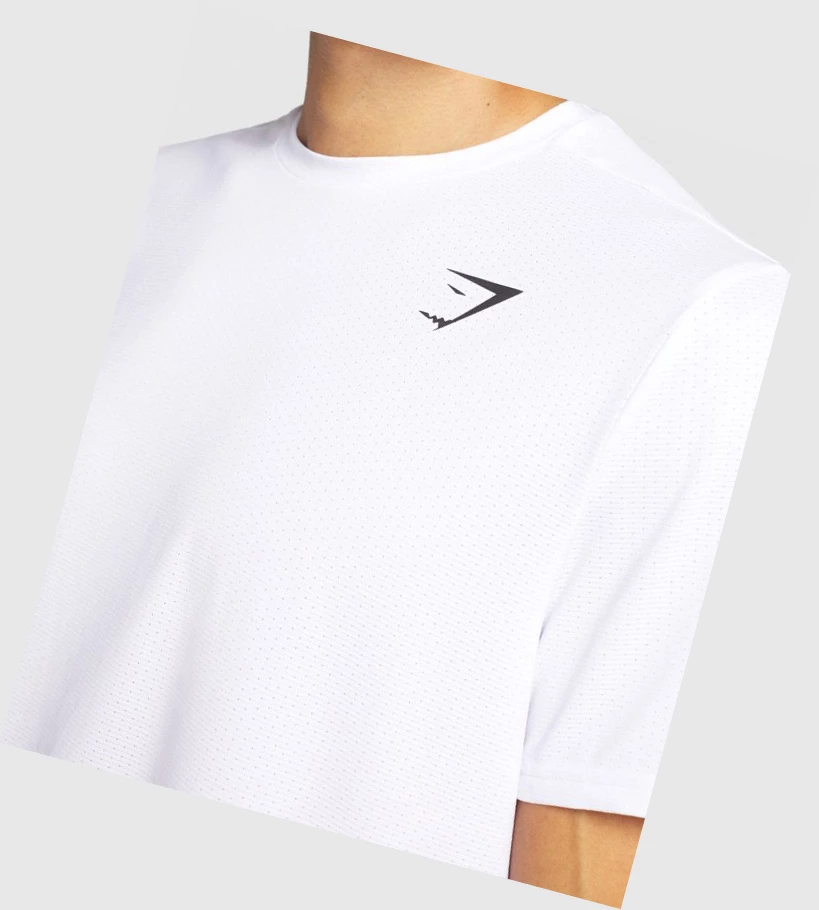 Gymshark Arrival Regular Fit Miesten T Paidat Valkoinen | YVBCNZ483