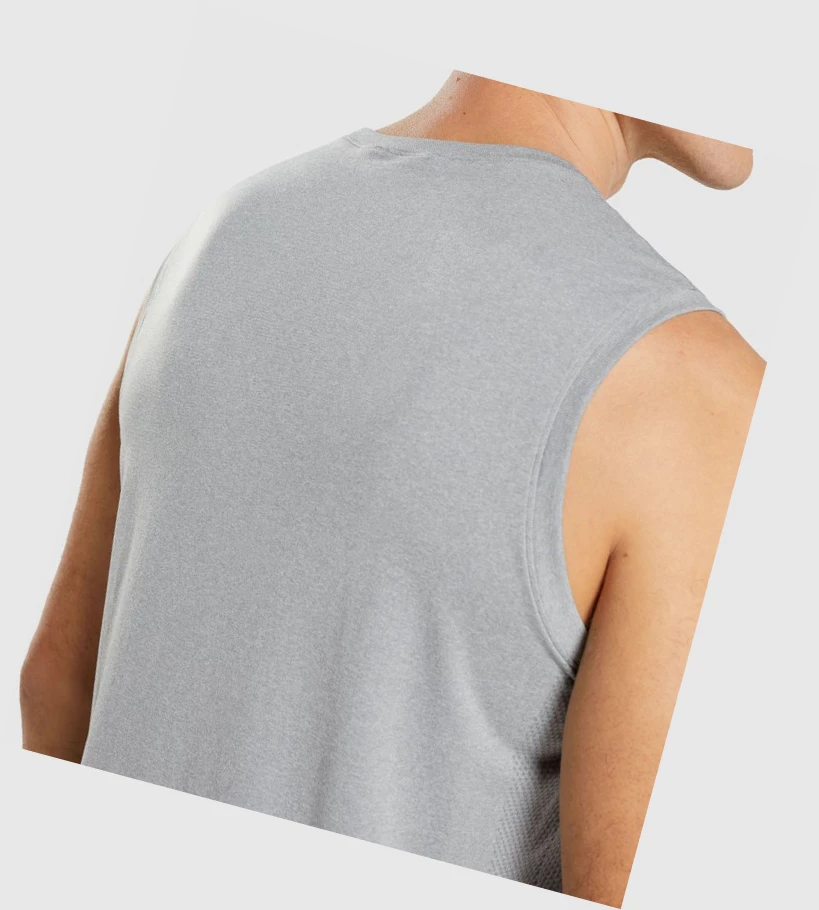 Gymshark Arrival Seamless Miesten Hihaton Paita Harmaat | MOCNPZ384