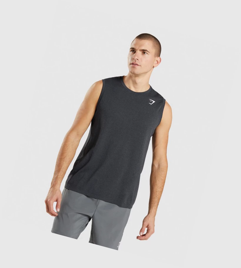 Gymshark Arrival Seamless Miesten Hihaton Paita Mustat | XCBYWM493
