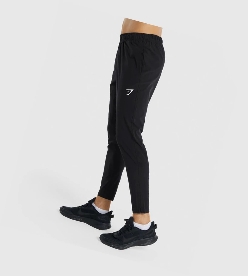 Gymshark Arrival Woven Miesten Juoksuvaatteet Mustat | XQAHRZ391