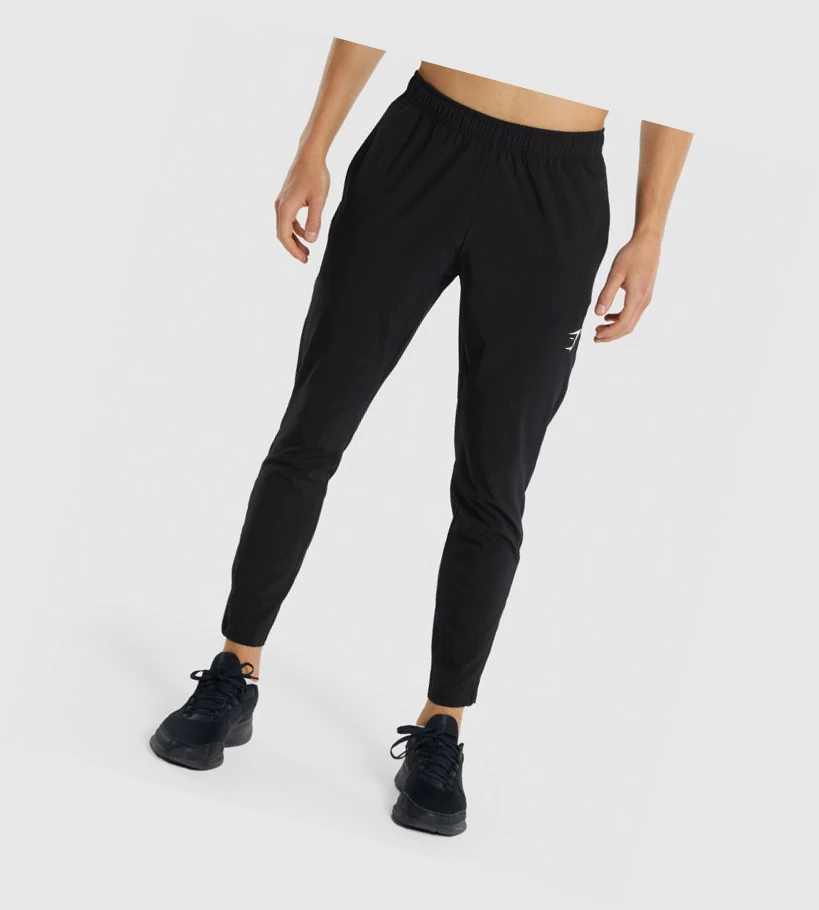 Gymshark Arrival Woven Miesten Juoksuvaatteet Mustat | XQAHRZ391