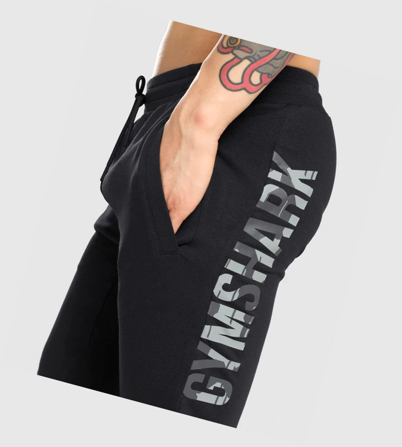 Gymshark Bold Miesten Juoksuvaatteet Mustat Camo | YSRQPE591