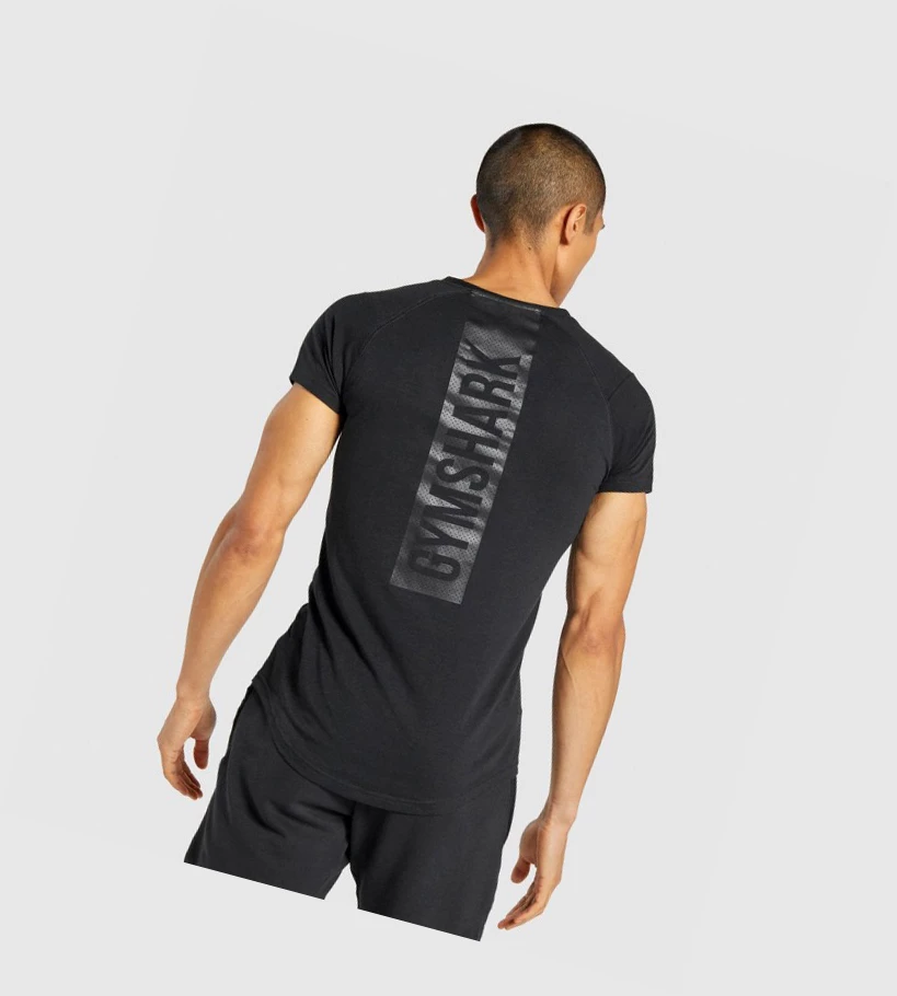 Gymshark Bold Miesten T Paidat Mustat | LKDZGI740