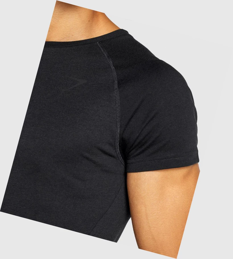 Gymshark Bold Miesten T Paidat Mustat | LKDZGI740