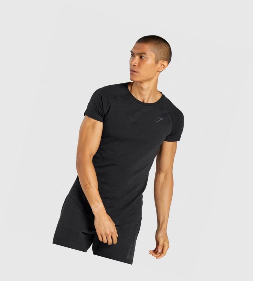 Gymshark Bold Miesten T Paidat Mustat | LKDZGI740