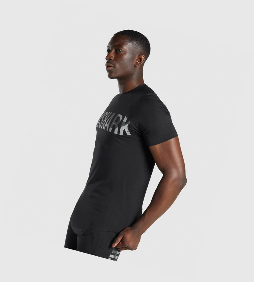 Gymshark Bold Miesten T Paidat Mustat Camo | GARFXN082