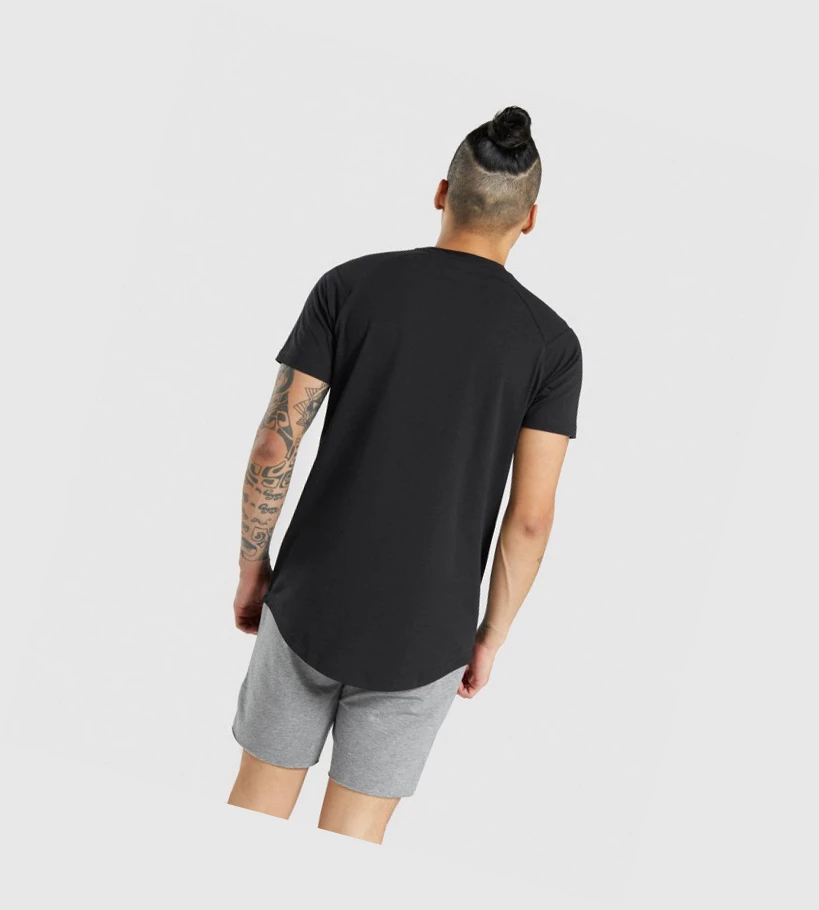Gymshark Bold Miesten T Paidat Mustat Mustat | QPOSRL597
