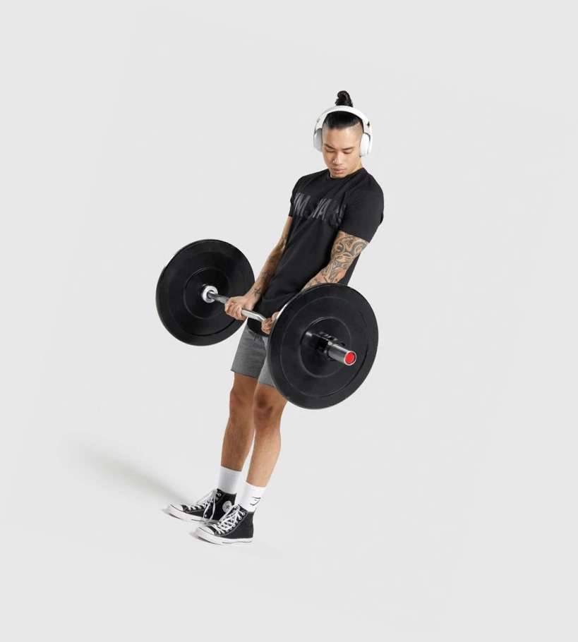 Gymshark Bold Miesten T Paidat Mustat Mustat | QPOSRL597