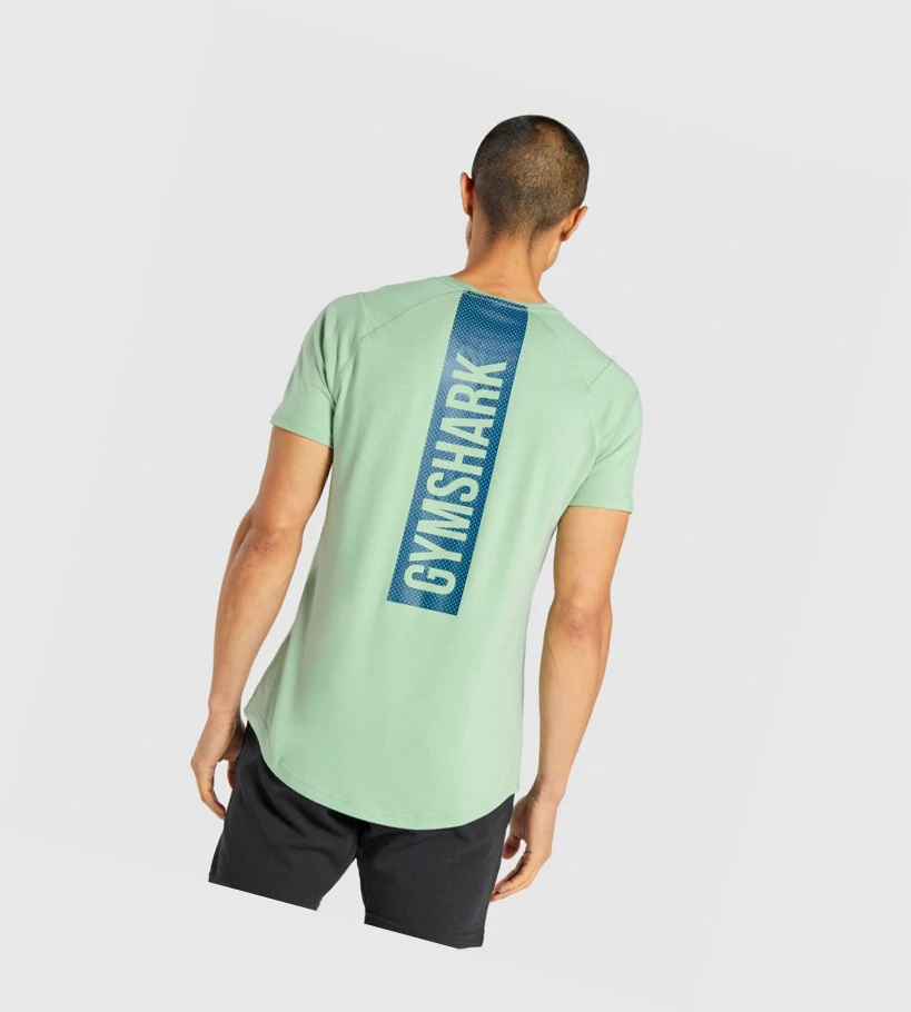 Gymshark Bold Miesten T Paidat Vihreä | FATEYL720