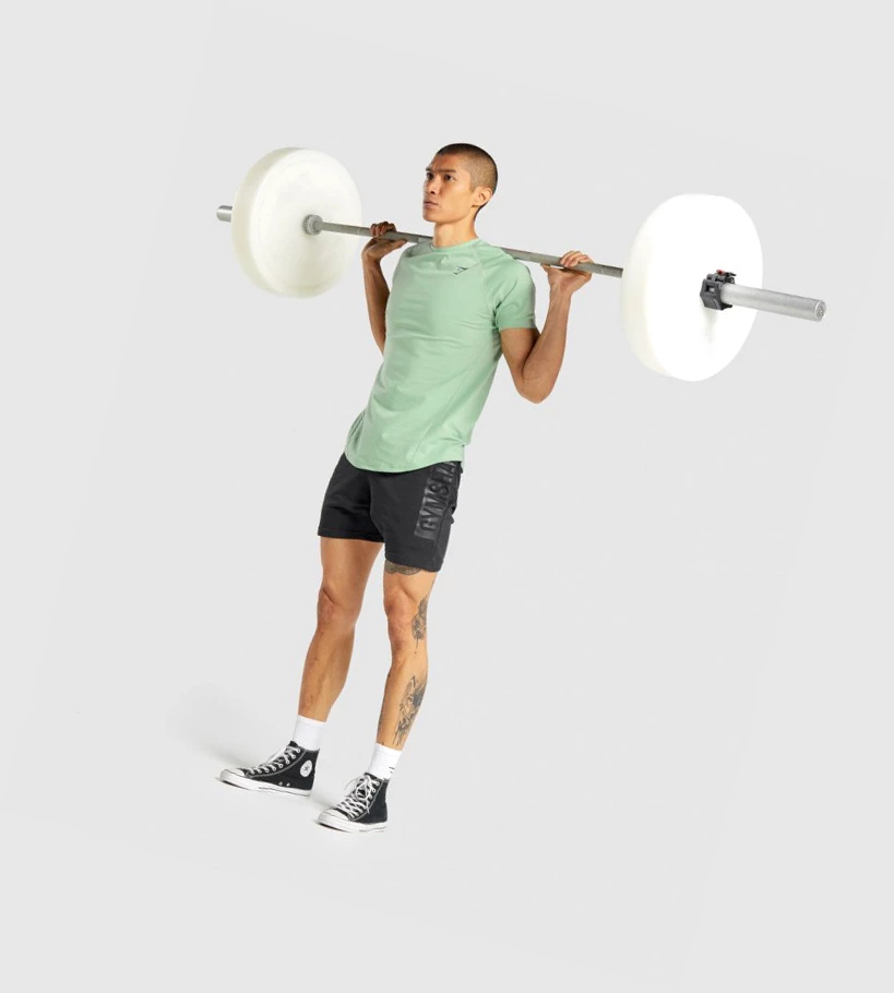 Gymshark Bold Miesten T Paidat Vihreä | FATEYL720