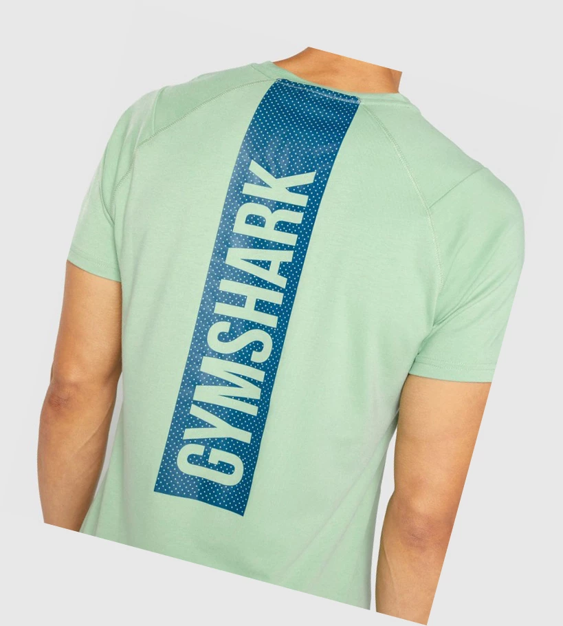 Gymshark Bold Miesten T Paidat Vihreä | FATEYL720