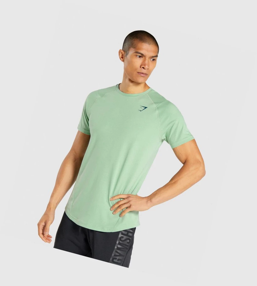 Gymshark Bold Miesten T Paidat Vihreä | FATEYL720