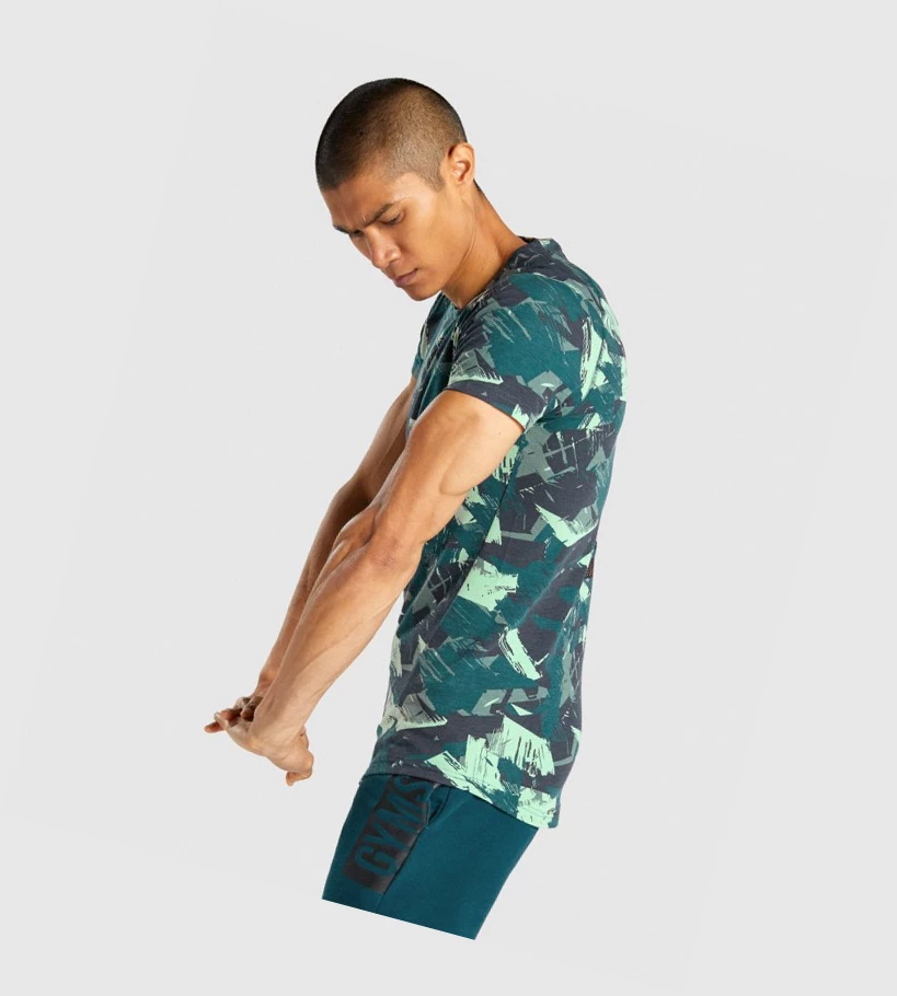 Gymshark Bold Miesten T Paidat Vihreä | QCERTS792