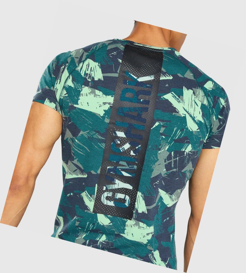Gymshark Bold Miesten T Paidat Vihreä | QCERTS792