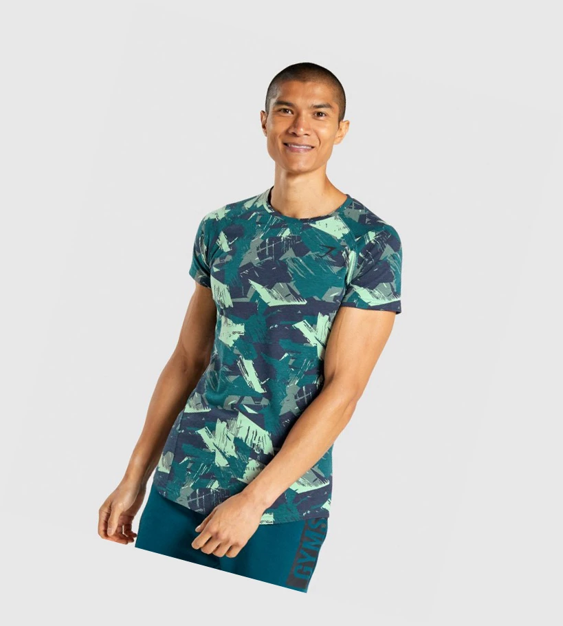 Gymshark Bold Miesten T Paidat Vihreä | QCERTS792